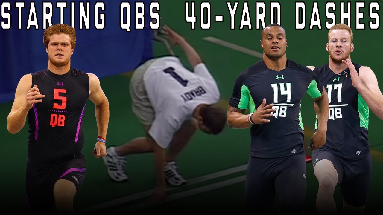 Slowest & Fastest Top 10 Starting QB's 40Yard Dash Times! NFL Super Bowl Betting