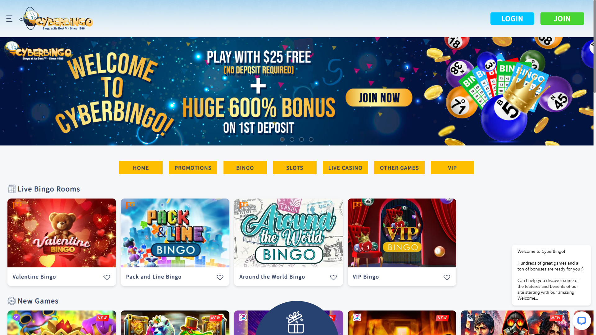 CyberBingo No Deposit