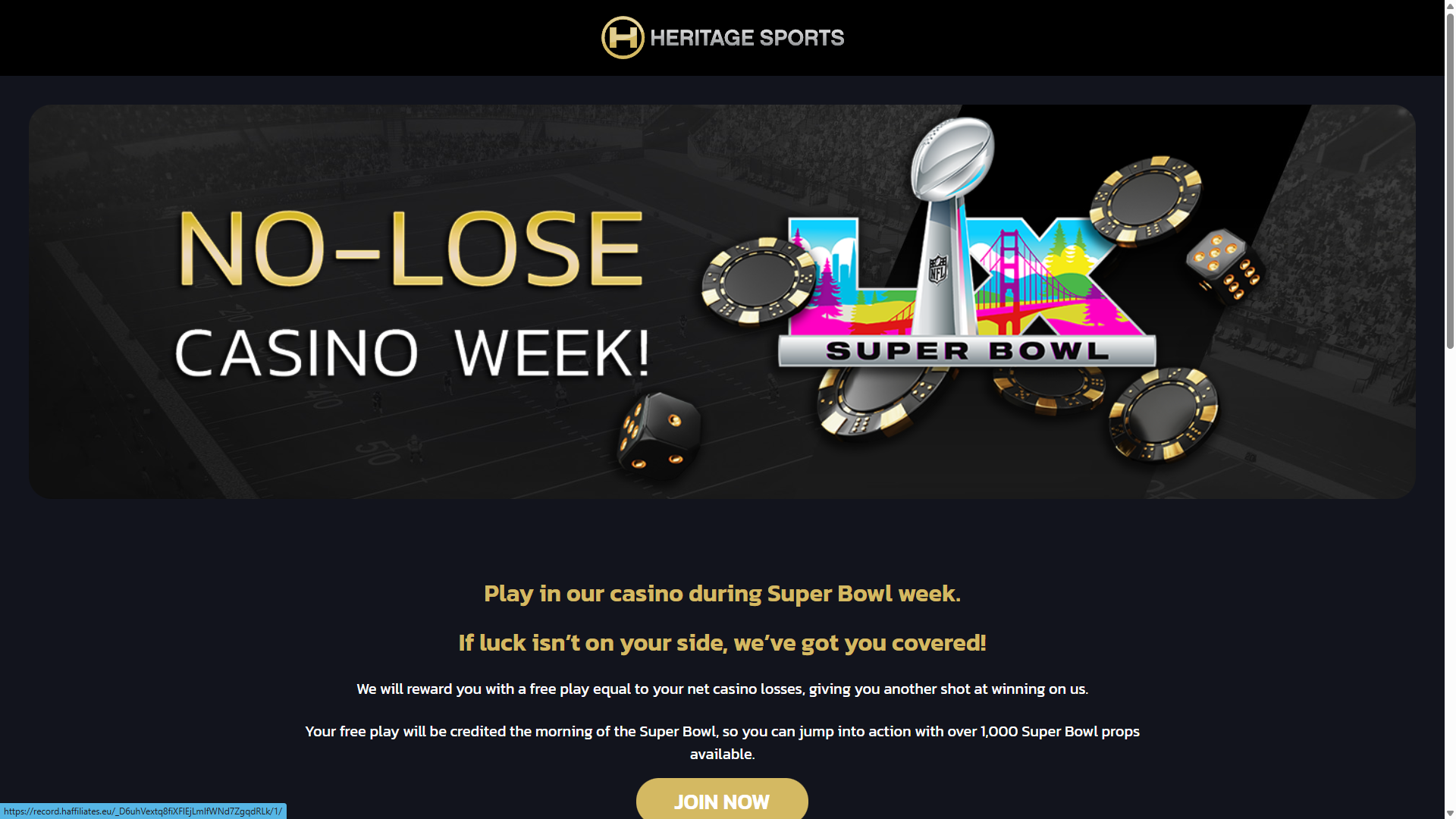 No Lose casino week
