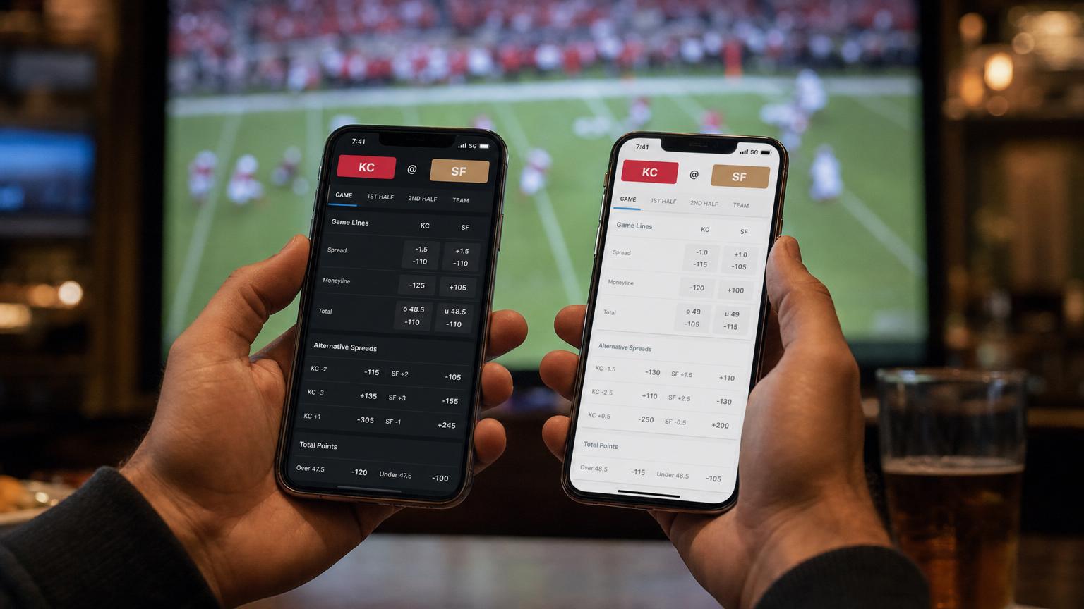 Why Two Apps Show Different Live Super Bowl Odds and Which One Updates Faster