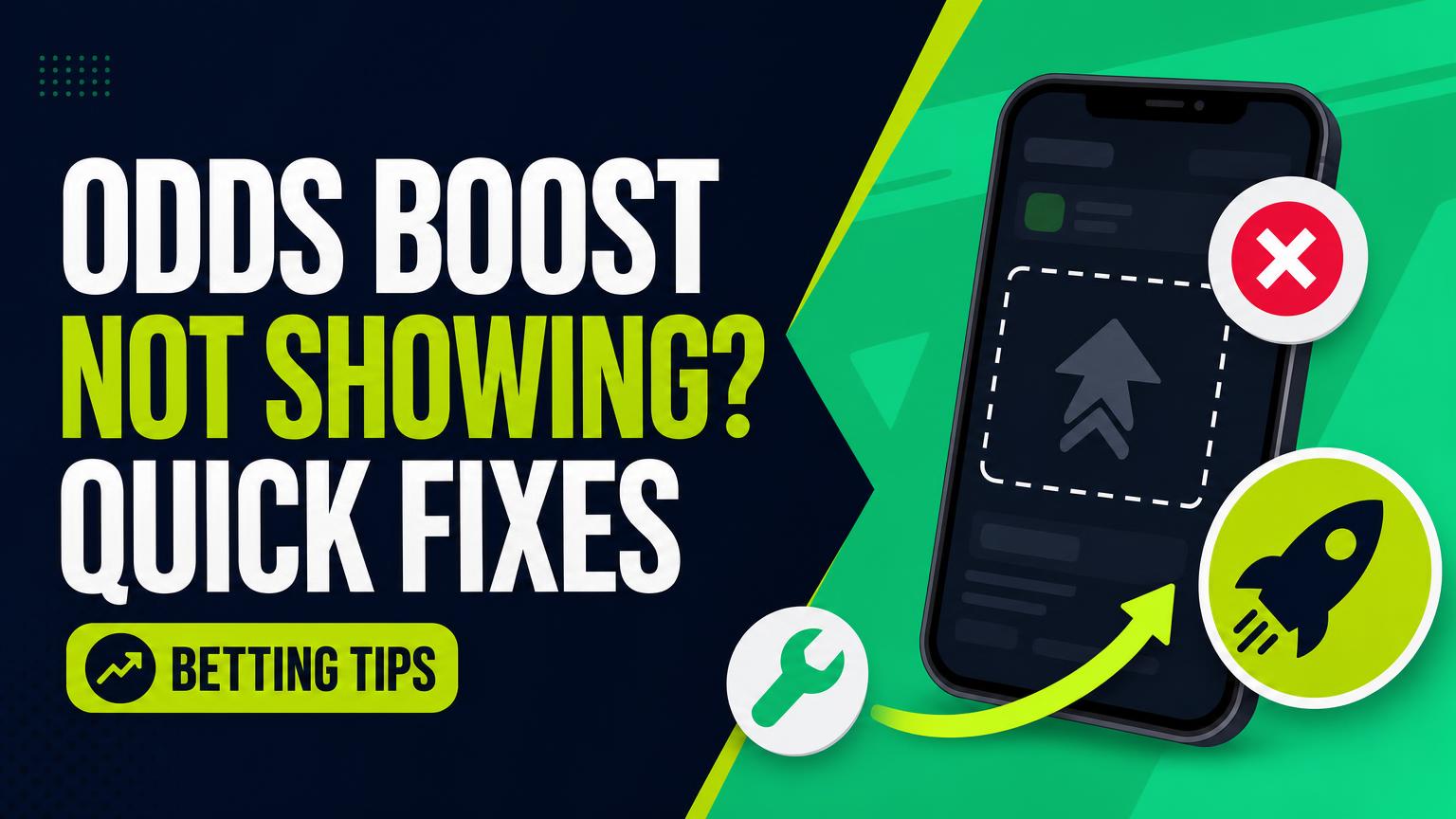 Odds Boost Not Showing in the App? Quick Fixes to Claim It Before Kickoff