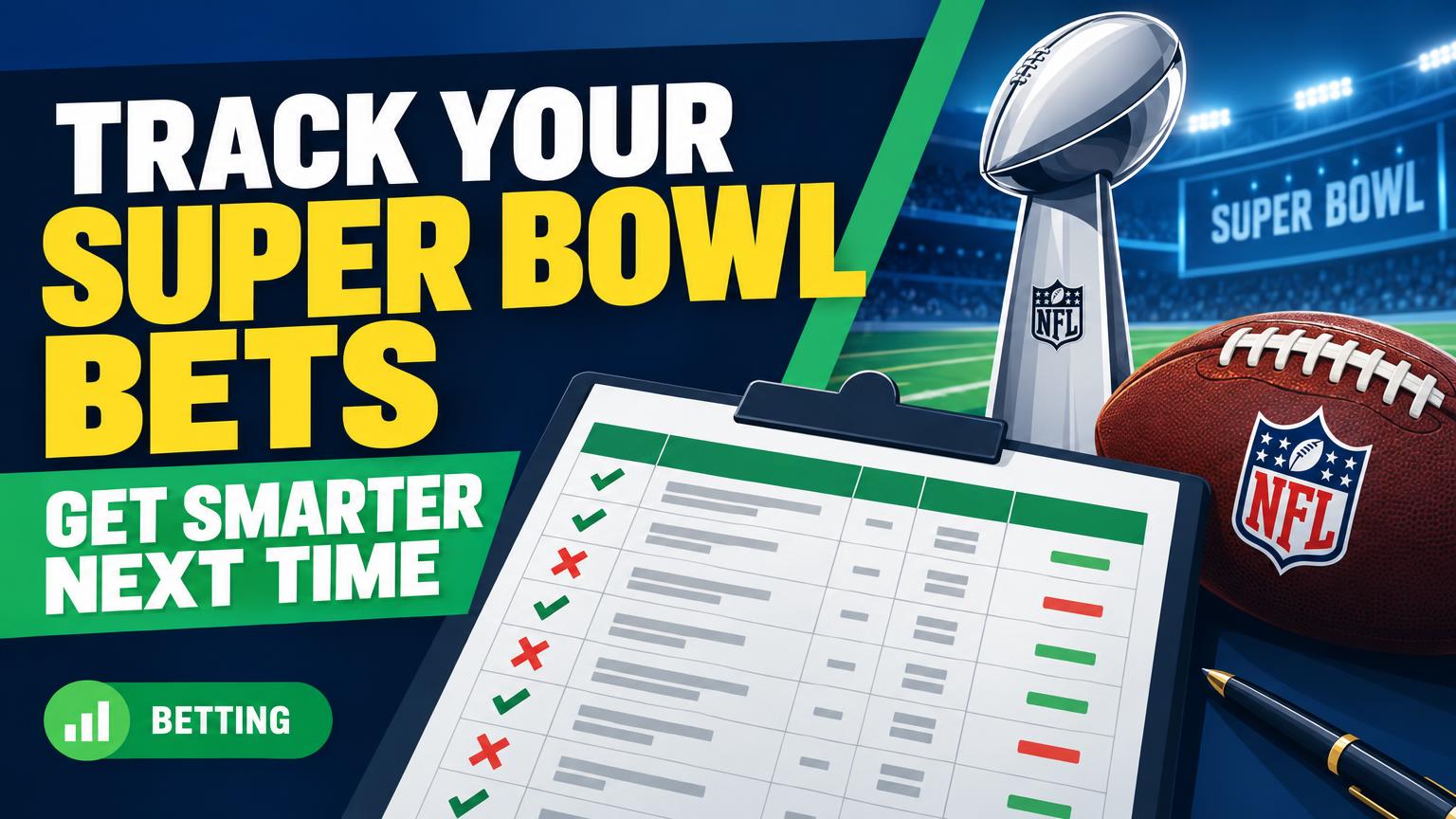 How to Use a Simple Super Bowl Bet Tracking Template to Learn From Every Wager