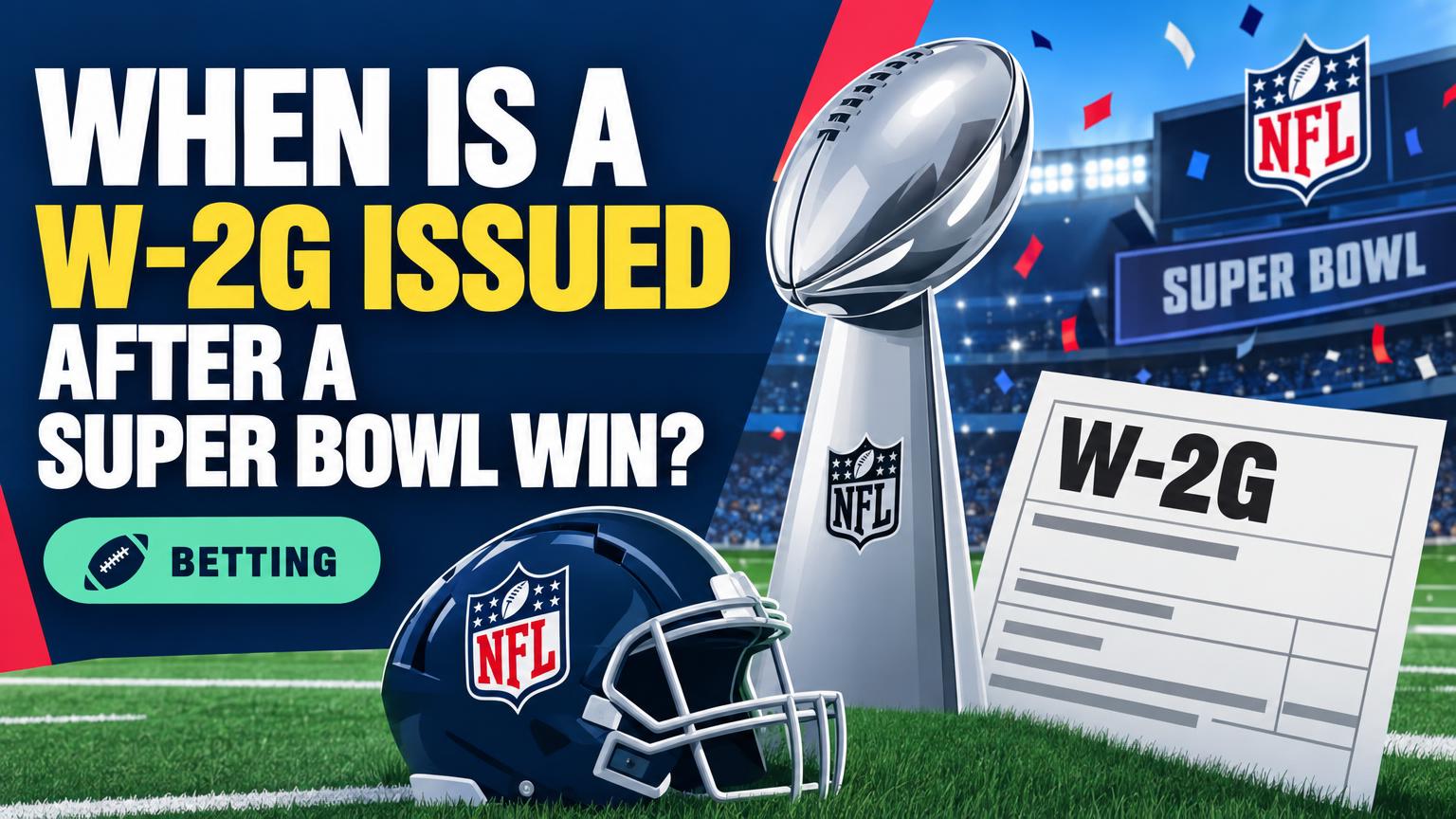 When Is a W-2G Issued After a Super Bowl Win?